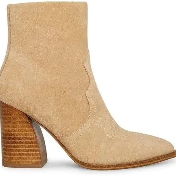 Steve Madden Shoes - Steve Madden Stable Sand Suede Western Cowboy Ankle Zipper Booties Boots 11 NEW